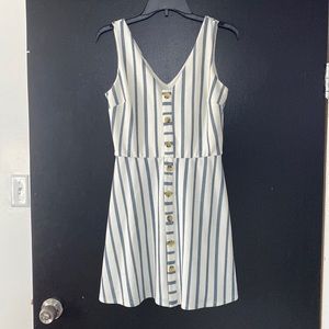 White striped sundress